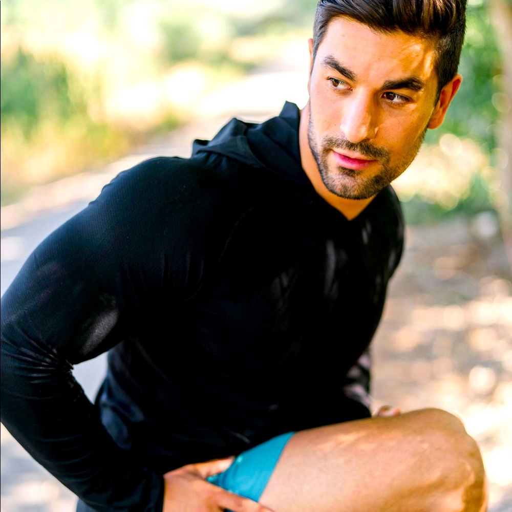 Zyia Men's Black Performance Hoodie